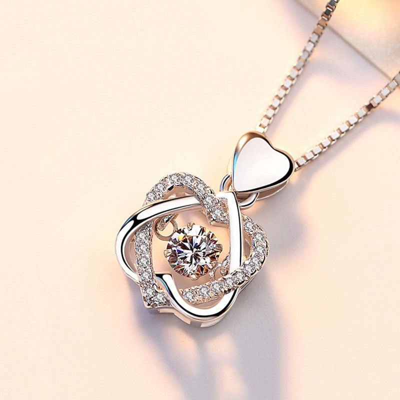 Beautiful Rose Gold and Pink Necklace