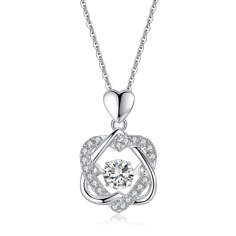 Beautiful Rose Gold and Pink Necklace